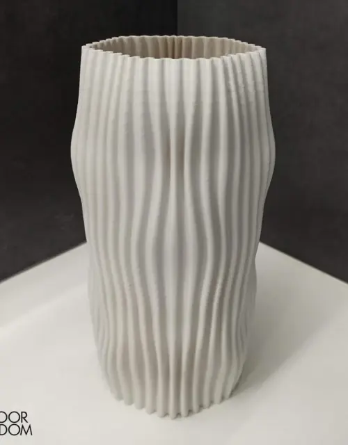 3D Printed vase, Modern home decor, Ribbed vase, Amorphous vase, Room decor, Dried flowers vase,Gift for new house,Decorative vase,Gift idea